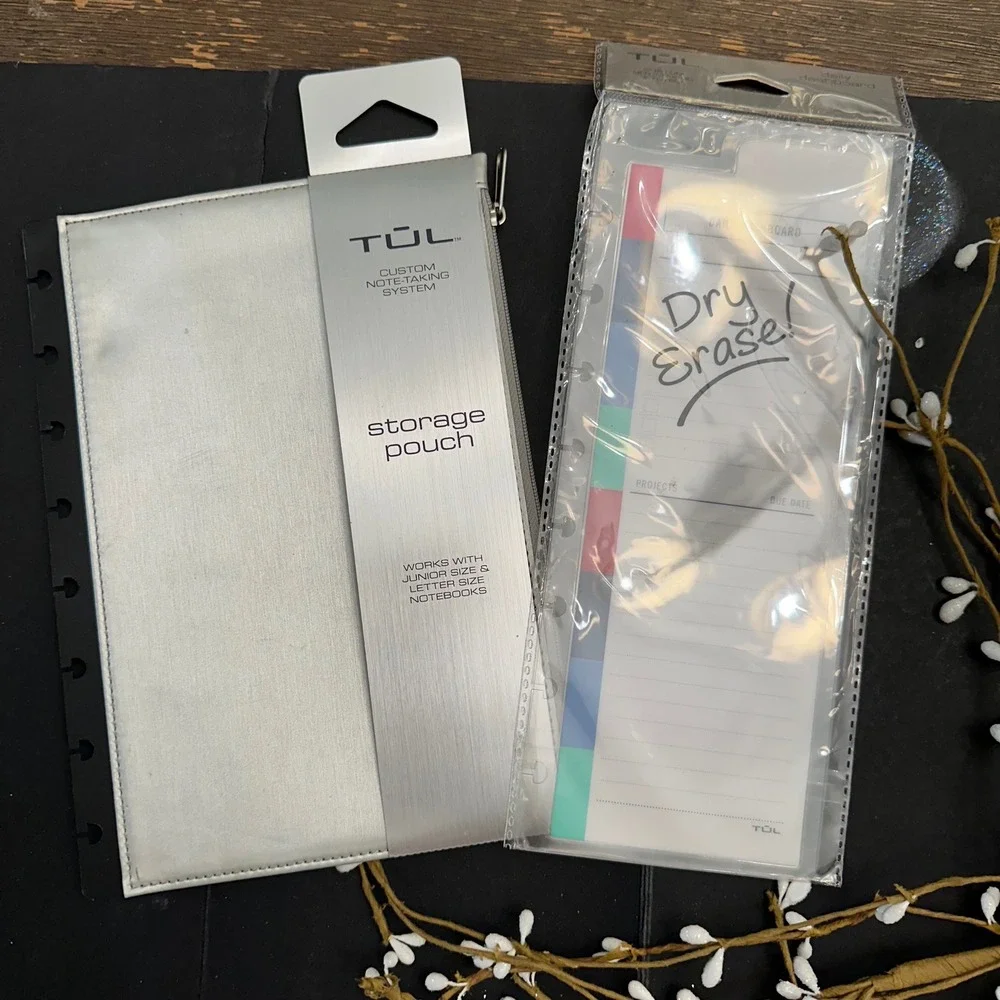 TUL Custom Note-Taking System Accessories - Pouch and Daily Dashboard New